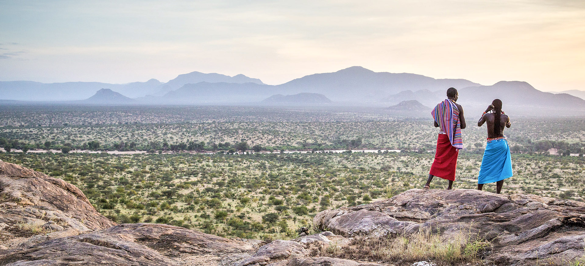 an ephemeral river bringing life to the semi-desert 